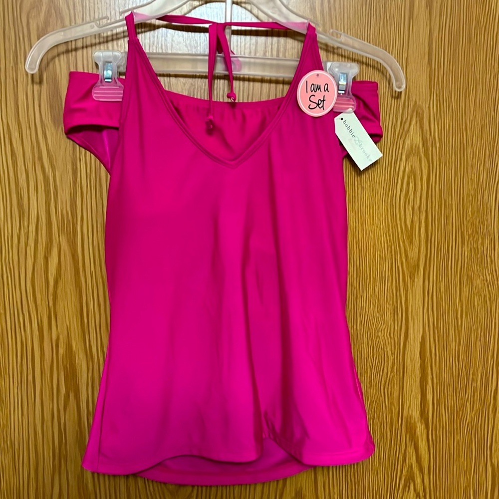 Bobbie Brooks 2 pc dark pink NWT swimsuit